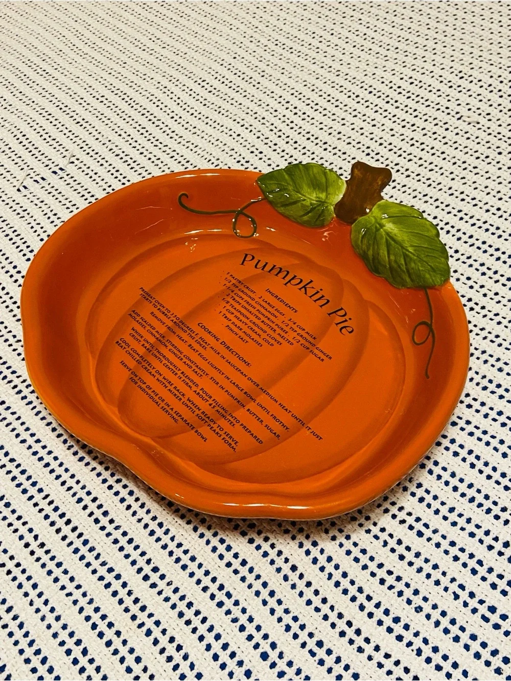 Harvest ceramic pumpkin